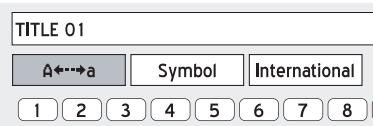 LITE-ON DDA 100X - Utilisation du clavier de saisie nommer un nouveau titre ou fichier - 1