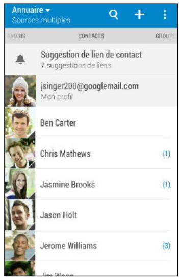HTC DESIRE 820 SANTORIN - Votre liste de contacts - 1