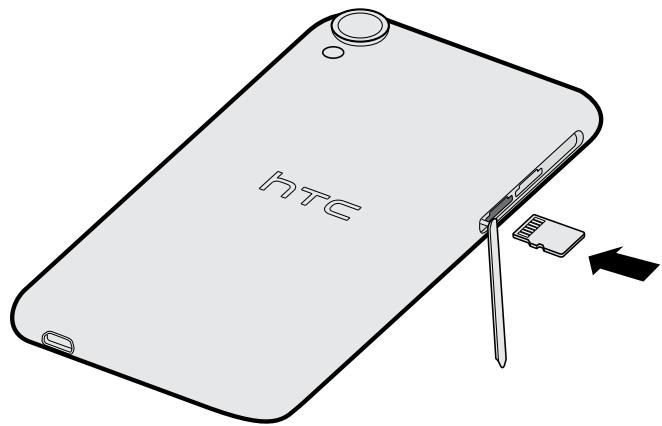 HTC DESIRE 820 SANTORIN - Installer la carte mémoire - 1