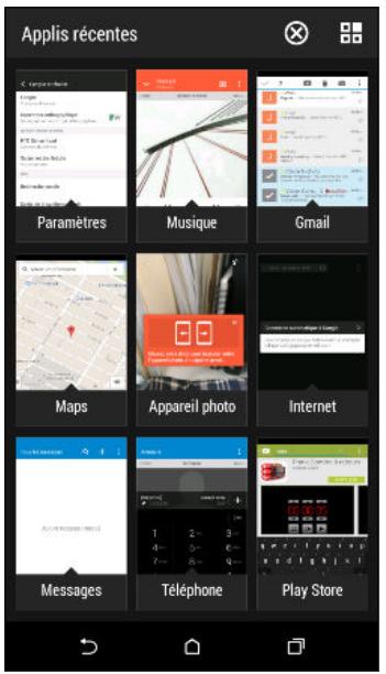 HTC DESIRE 820 SANTORIN - Basculer entre les applications ouvertes récemment - 1