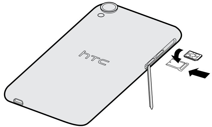 HTC DESIRE 820 SANTORIN - Insérer une carte nano SIM - 2