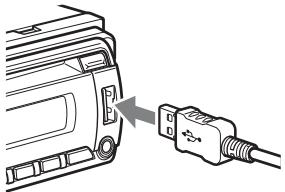 SONY MEXBT3700 - Raccordez le périphérique USB à la borne USB. - 1