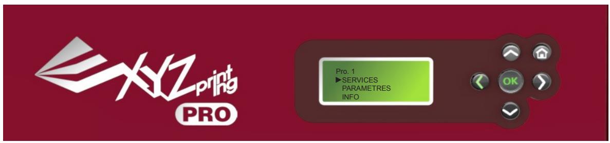 X¥Z PRINTING DA VINCi 1.0 PRO - Écran et panneau de commande - 1