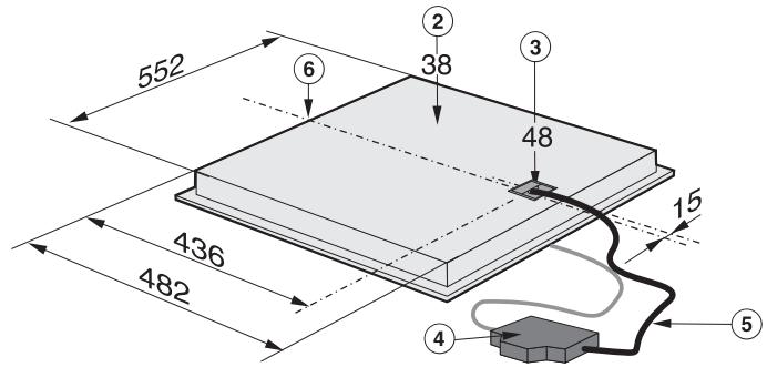 MIELE KM 5604 - Cotes d'encastrement - 1