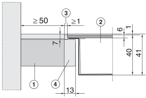 MIELE KM 5604 - Bois massif / plan de travail carrelé / plan de travail en verre - 1