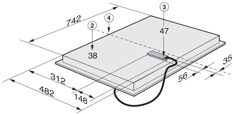 MIELE KM 5604 - Cotes d'encastrement - 2