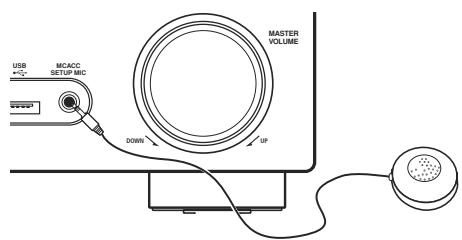 PIONEER VSX 516 S ARGENT - Connectez le microphone à la prise MCACC SETUP MIC sur le panneau avant. - 1