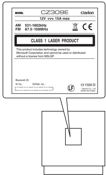 CLARION CZ309E - AVERTISSEMENT - 1