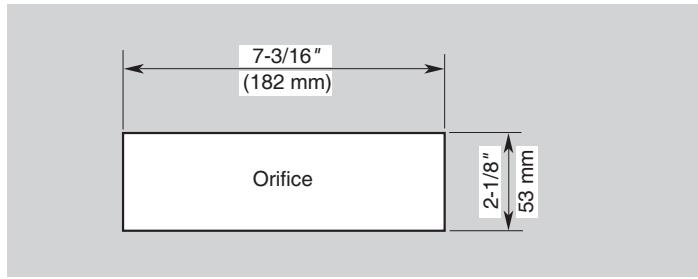 CLARION CZ309E - - Dimensions de la console - 1