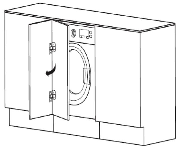 THOMSON TWBI914ALAVE - Gaten in een kastdeur (niet meegeleverd) boren - 4