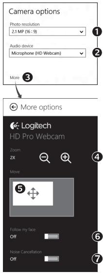 LOGITECH C525 - Réglage des paramètres de Camera - 1