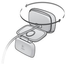 LOGITECH C525 - Replier la webcam pour la ranger ou voyager - 1