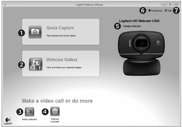 LOGITECH C525 - Logiciel Logitech Webcam Software pas à pas - 1