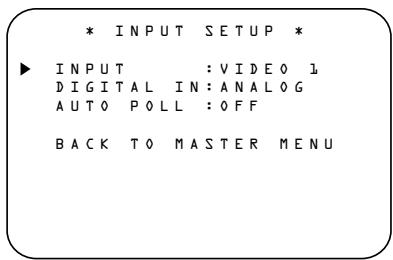 HARMAN KARDON AVR 335 - Configuration de l'entrée - 1