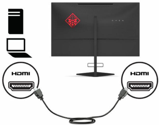 HP OMEN X 27 - Fixation du support de montage VESA - 9