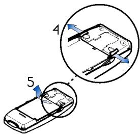 NOKIA 9312758 - Insérer la carte SIM dans le téléphone - 2
