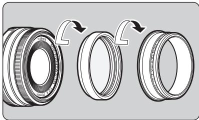 PHILIPS OBJECTIFREFLEXHD-FA352AL - Fixation d'un filtré et du parasoleil dédié à l'objectif DA 21 mm f/3,2 AL Édition limitee - 1