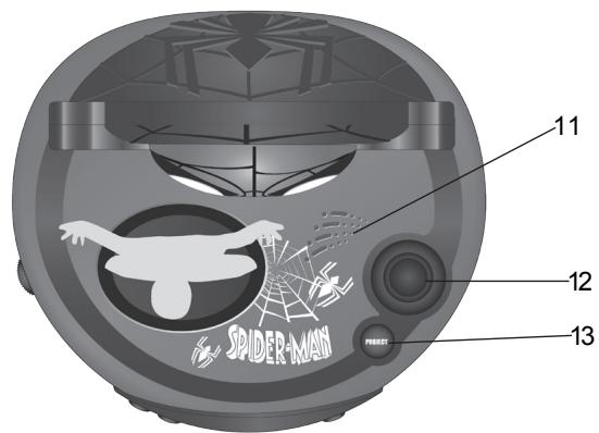 LEXIBOOK RP500SPcobIc - Radio réveil projecteur Spider-Man Spider-Man Projector Alarm Clock Radio - 3