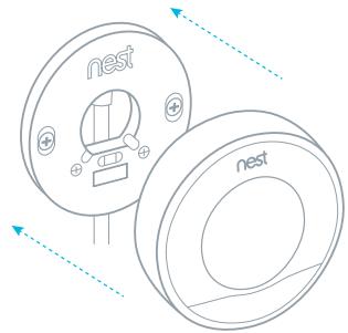 NEST LEARNING THERMOSTAT - Fixer l'écran d'affichage - 1
