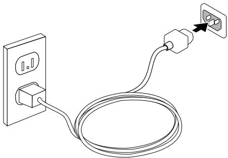 LENOVO R450-57331740 - Branchement du cordon d'alimentation - 1