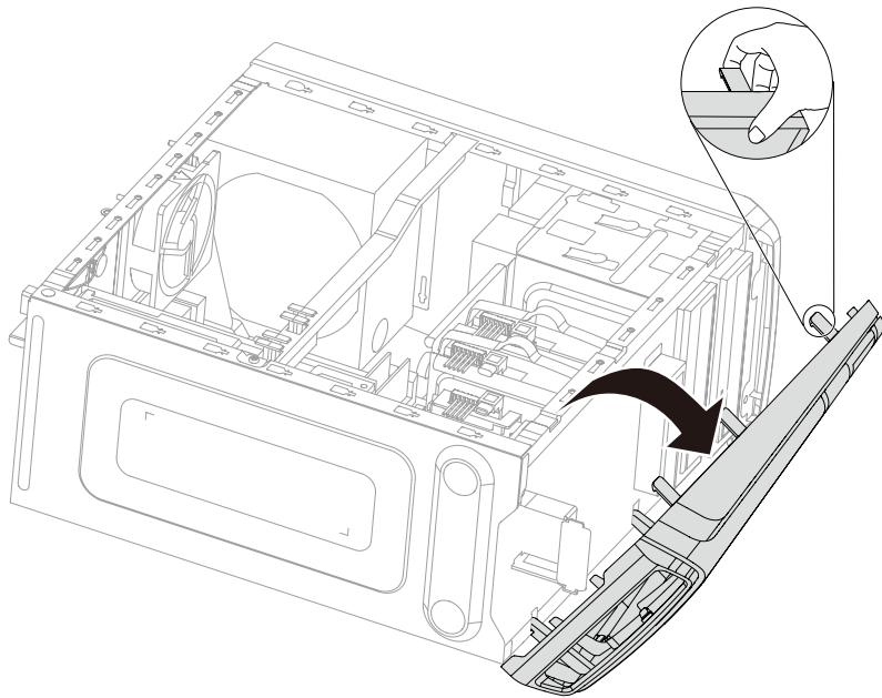 LENOVO R450-57331740 - Pour prisonner le cache avant : - 1