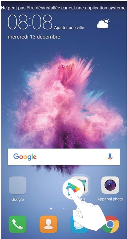 HUAWEI P SMART GOLD - Gérer les iconônes de l'écran d'accueil - 1