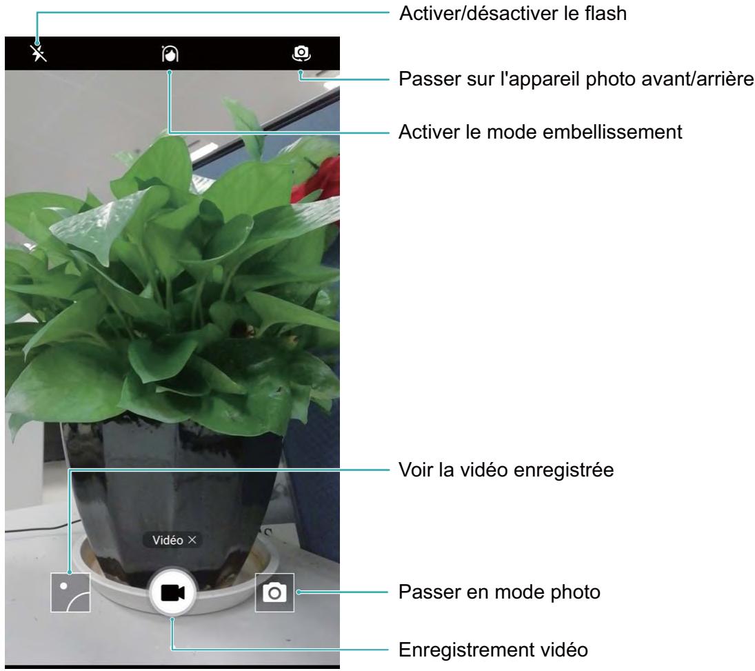 HUAWEI P SMART GOLD - Enregister des videos avec l'appareil photo - 1