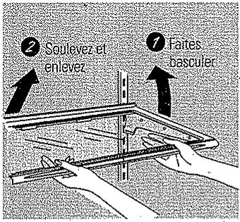 GENERAL ELECTRIC GSE20JEFBB620 - Changement d'emplacement des clayettes - 1