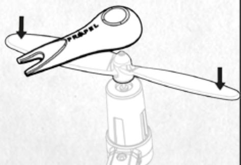 PROPEL STARWARS TiE ADVANCED X - INSTALLATION ET REMPLACEMENT DES HÉLICES - 3
