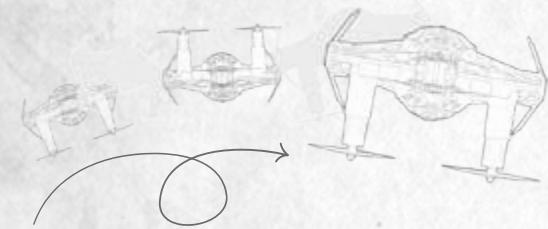 PROPEL STARWARS TiE ADVANCED X - ROTATION HORAIRE [A] - 1