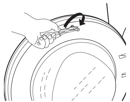 INDESIT IND80110 - INVERSION DE LA BUTE DE PORTE - 11