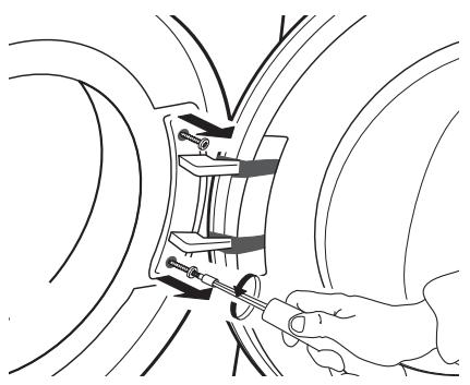 INDESIT IND80110 - INVERSION DE LA BUTE DE PORTE - 5
