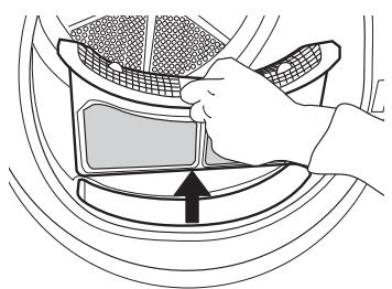 INDESIT IND80110 - NETTOYAGE DU FILTRE DE PORTE - 1