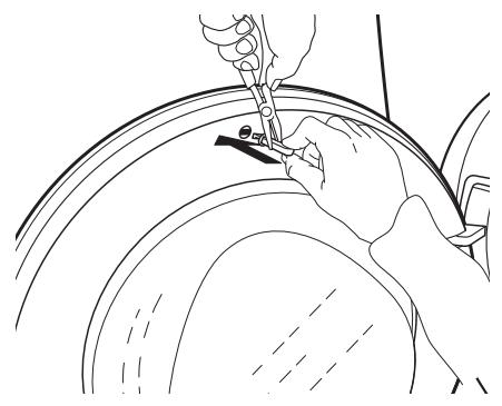 INDESIT IND80110 - INVERSION DE LA BUTE DE PORTE - 10