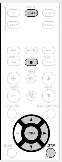 DENON D-M39 BKBK - Appuyez sur SETUP. - 1