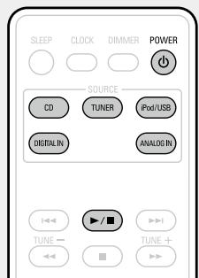 DENON D-M39 BKBK - Appuyez sur POWER. - 1