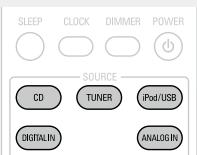 DENON D-M39 BKBK - Sélection de la source d'entrée - 1