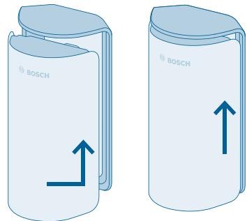 BOSCH STARTER KIT SECURITE - Mise en place du détecteur de mouvement dans le support de fixation - 1
