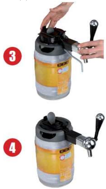 DOMOCLIP DOM369 - Commentmettre en place le robinet sur le fut de biere - 2