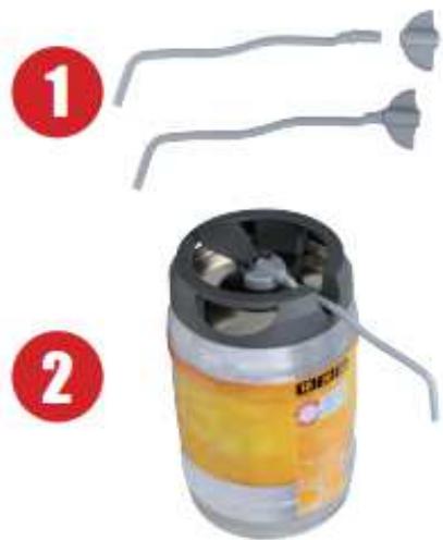 DOMOCLIP DOM369 - Commentmettre en place le robinet sur le fut de biere - 1