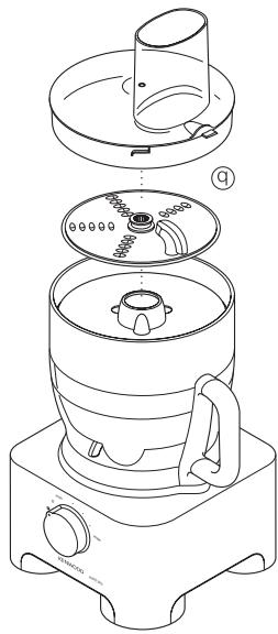 KRUPS FP910METAL - utilisation de l'espace de rangement - 2