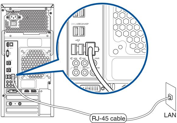 ASUS M51AD-FRO34S - Pour vous connecter à un réseau local : - 1
