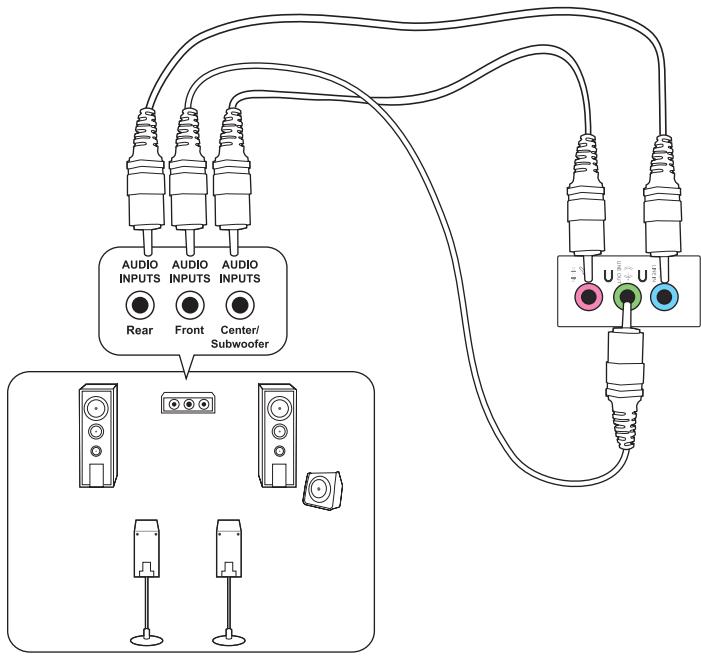 ASUS M51AD-FRO34S - Connecter un microphone ou un système de haut-parleurs - 2