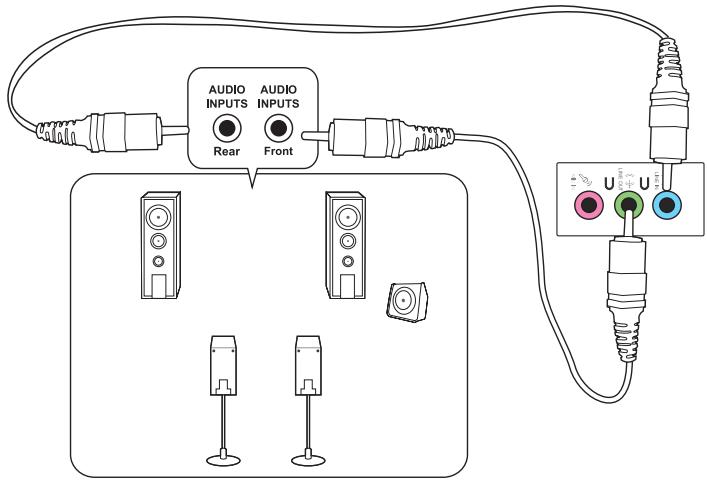 ASUS M51AD-FRO34S - Connecter un microphone ou un système de haut-parleurs - 1