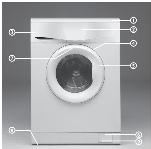 WHIRLPOOL AWZ 477/DF - DESCRIPTION DE L'APPAREIL - 1