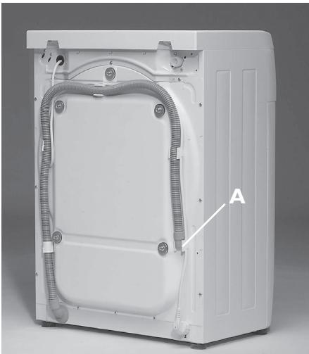 WHIRLPOOL AWZ 477/DF - Raccordement du tuyau de vidange - 1
