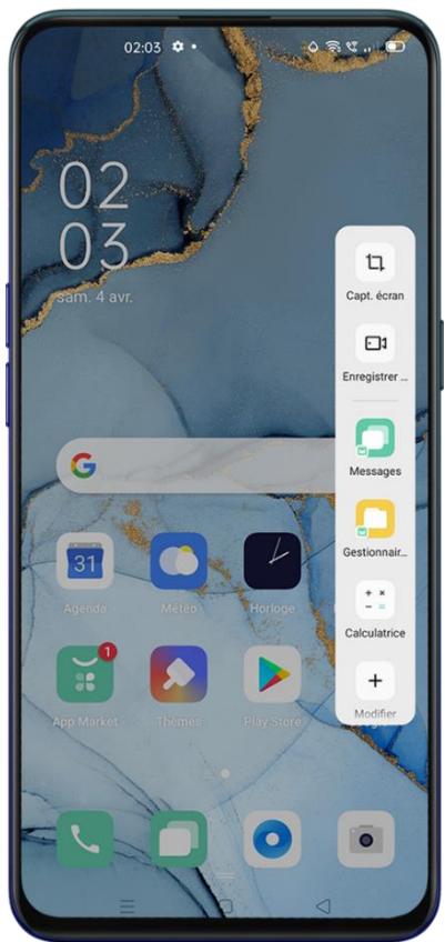 OPPO FIND X2 NEO 256GO BLEU - Barre latérale intelligente - 1