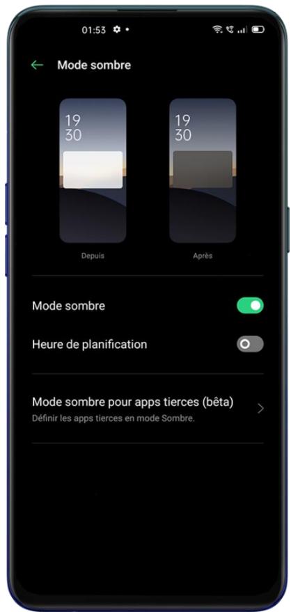 OPPO FIND X2 NEO 256GO BLEU - Régler la luminosité de l'écran automatiquement - 2
