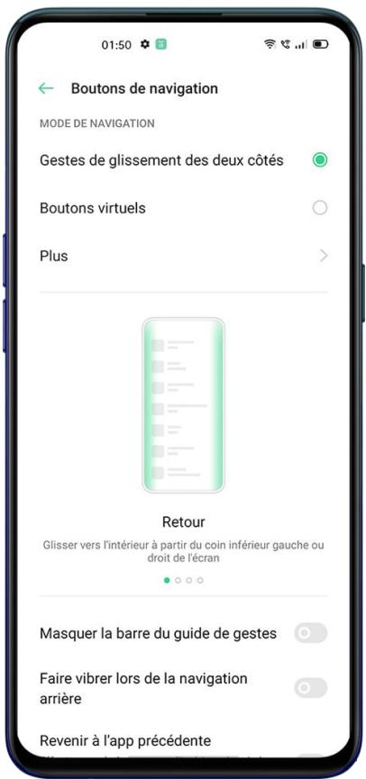 OPPO FIND X2 NEO 256GO BLEU - Boutons de navigation - 1
