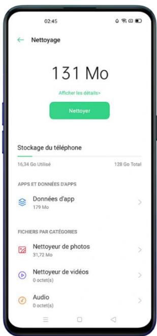 OPPO FIND X2 NEO 256GO BLEU - Nettoyer le stockage - 1